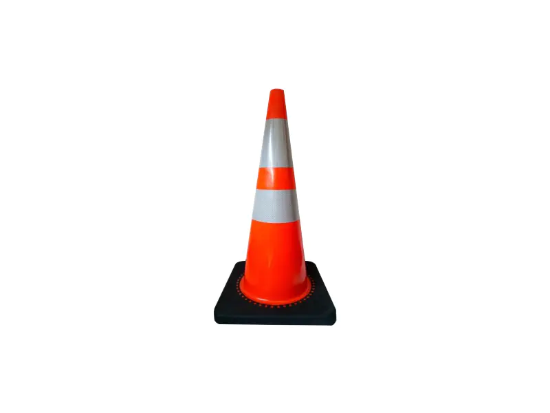 700mm Flexible Reflective PVC Orange Traffic Cone TC-PVC70B